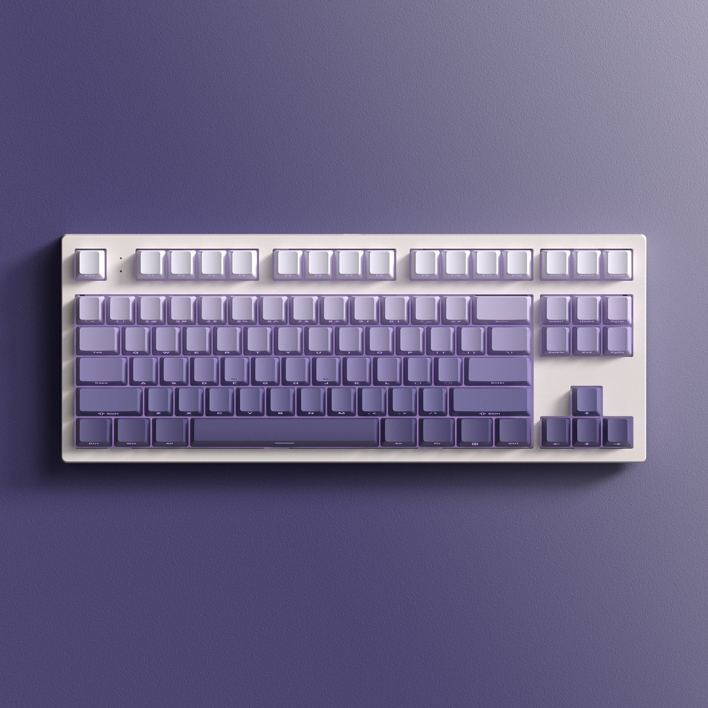 FL ESPOTRS 80% MK870PRO,Subtle Violet，Wireless Bluetooth Mechanical Keyboard with RGB Backlight, 3/5 Pin Hot Swap Support, and Drive Debugging